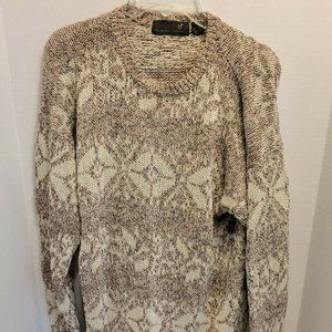 Hunting Horn Silk Acryllic Sweater Size L Women's